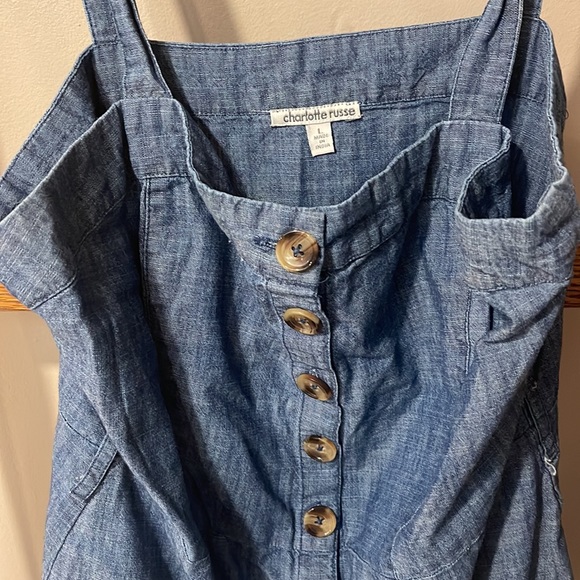 Woman’s Denim Button Down Dress - Picture 2 of 5